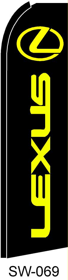 LEXUS auto dealer swooper feather banner sign flag - Click Image to Close